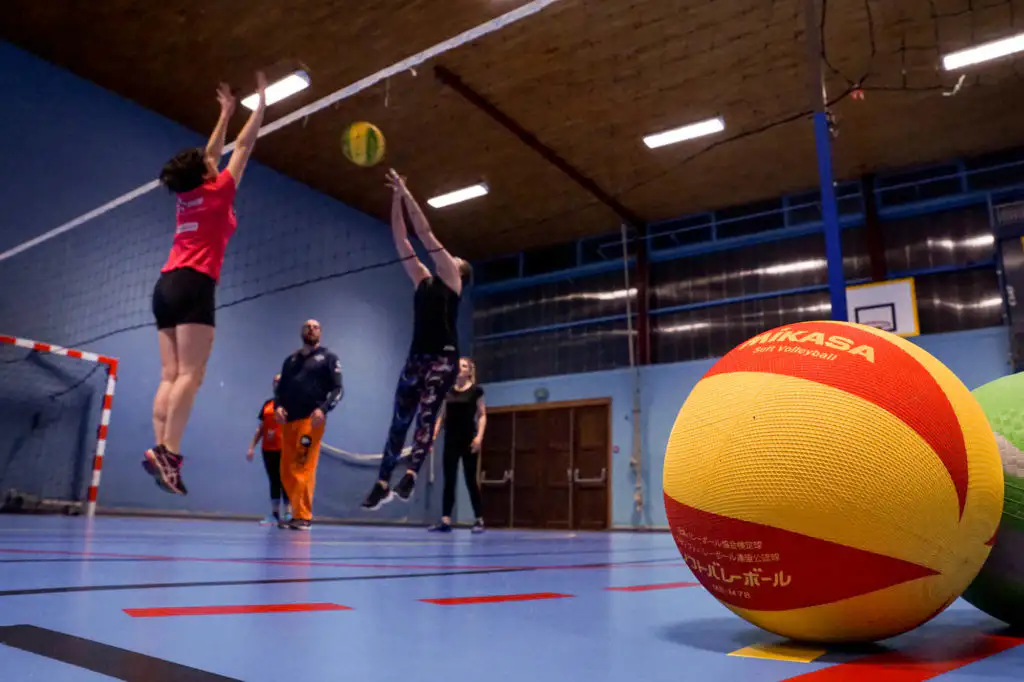 Séance de soft volley